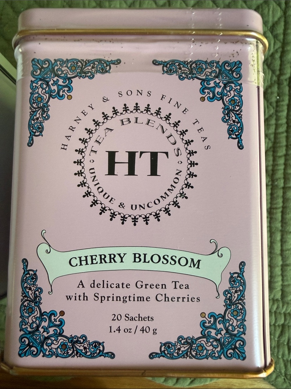 NWT Provence & Cherry Blossom Tea Tin Set — unopened white tea and green tea - Picture 5 of 7
